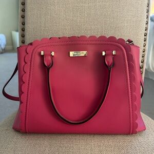 Kate Spade Scalloped Pink Purse